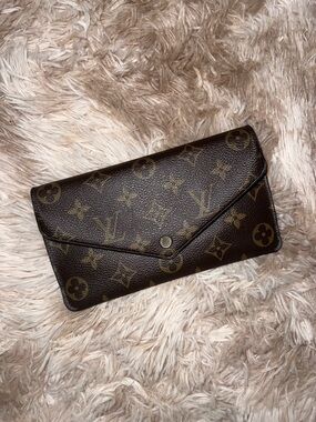 Louis Vuitton Monogram Envelope Wallet in Brown and Gold